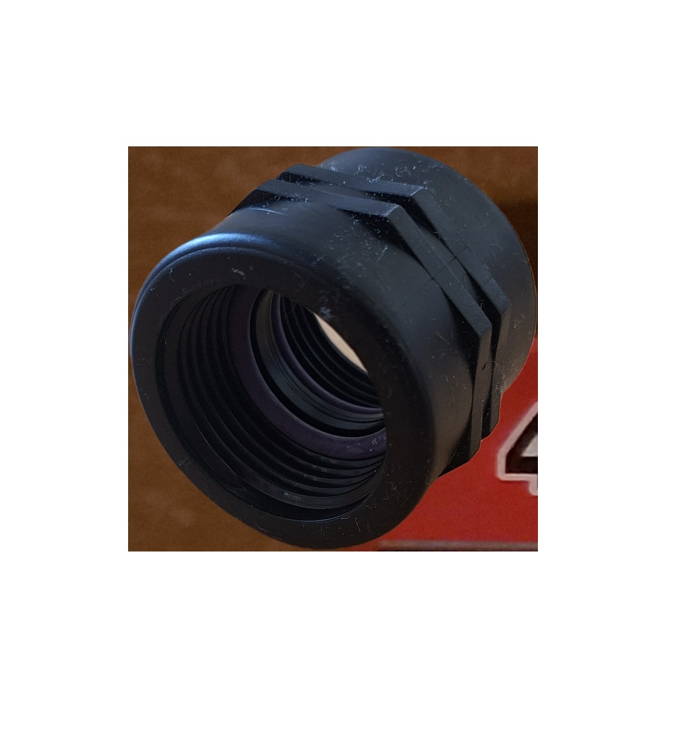 PP Doppelnippel 1 1/2" IG auf 1 1/2" Innengewinde (Bild für) PP Doppelnippel 1 1/2" IG auf 1 1/2" Innengewinde